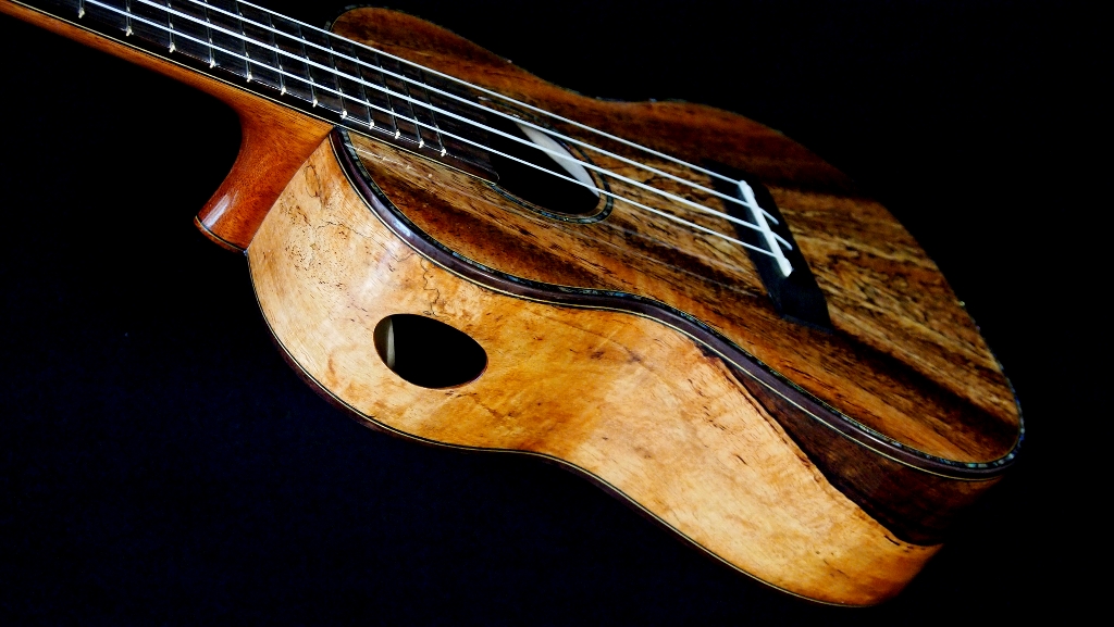 Spalted Mango Concert Ukulele Kimo Ukulele