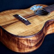 Blond Curly Koa custom tenor ukulele