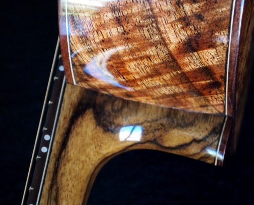 custom chocolate heart mango tenor ukulele