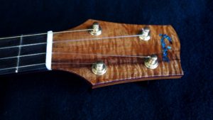 colorful curly koa custom tenor ukulele