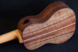 redwood walnut long neck concert ukulele