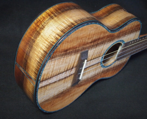 tri-color koa super tenor ukulele