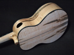 ancient spruce and ambrosia maple super tenor ukulele
