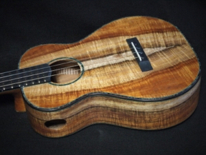 tri-color koa baritone ukulele