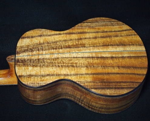 earthtone cedar and koa super tenor ukulele