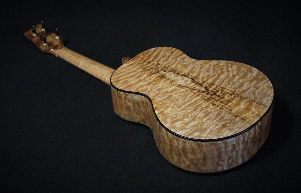 quilt maple super tenor ukulele