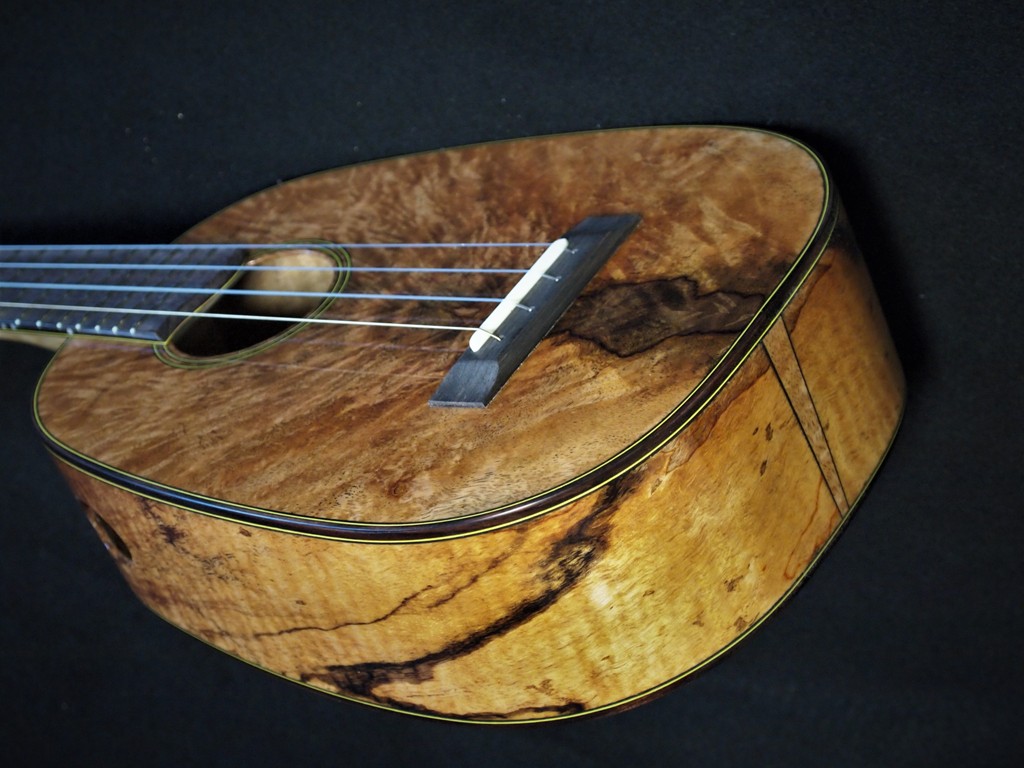 mango wood lover's pineapple ukulele