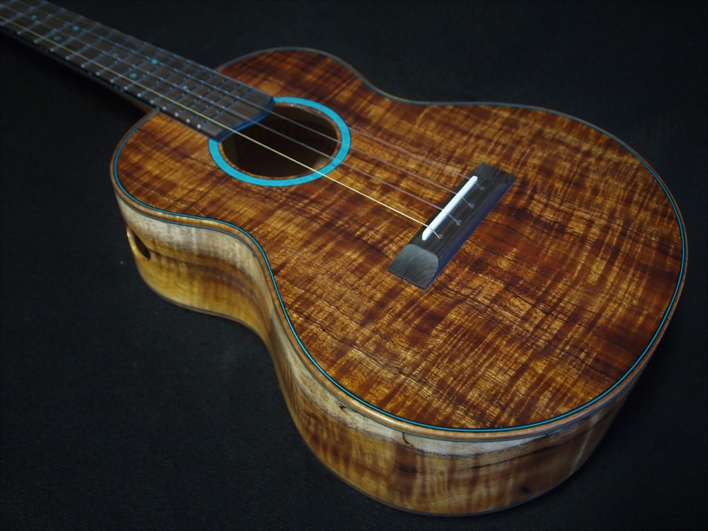 custom koa mix tenor ukulele