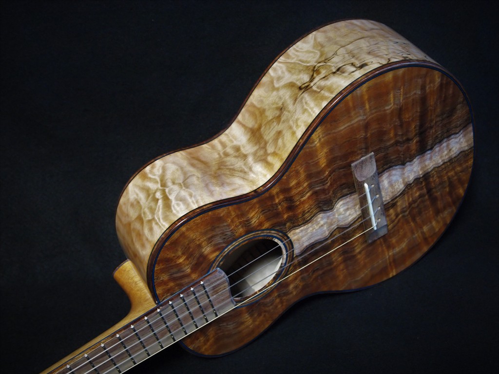 quilt and curl super tenor ukulele