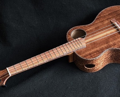 Figured Bubinga And Sinker Redwood Custom Tenor Ukulele