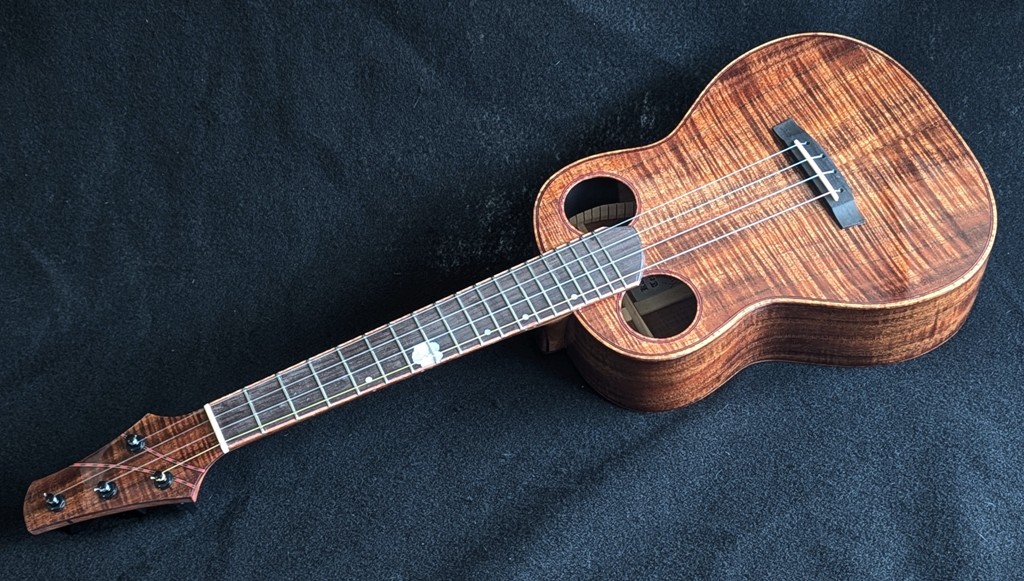 Double Puka Koa Custom Ukulele