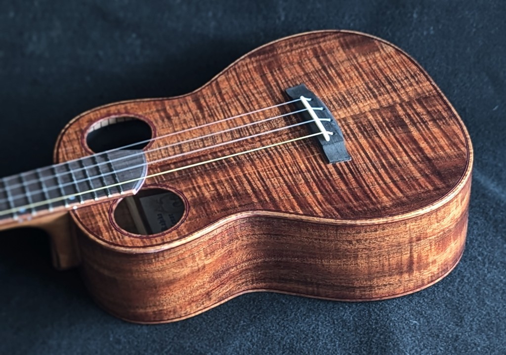Double Puka Koa Custom Ukulele