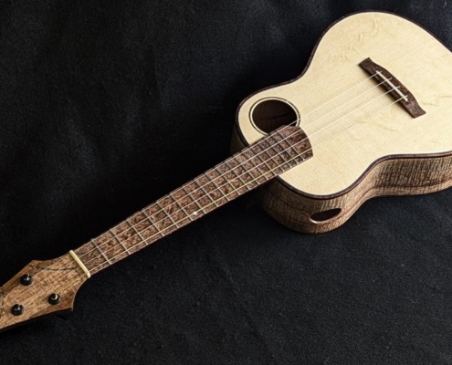 Krinkle Curl Koa Custom Ukulele