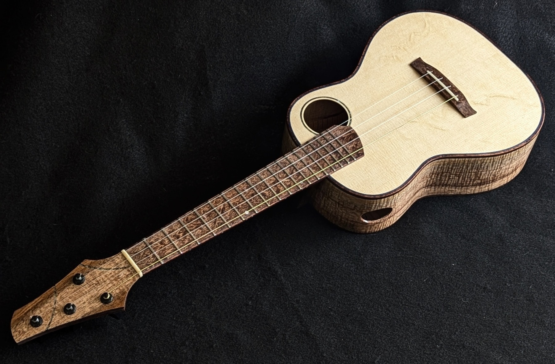 Krinkle Curl Koa Custom Ukulele