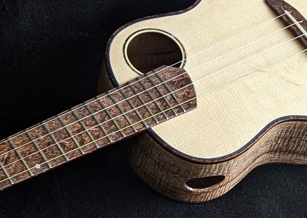 Krinkle Curl Koa Custom Ukulele