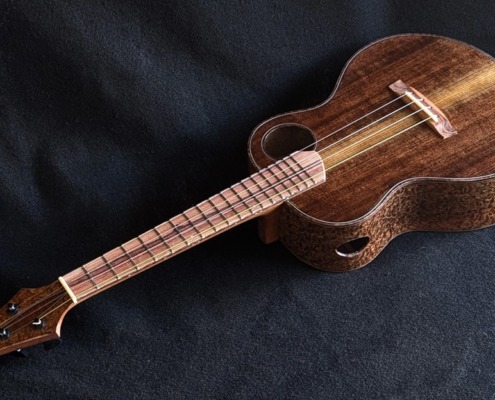 Figured Bubinga And Redwood Custom Ukulele