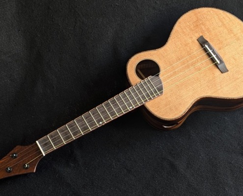 Snake Wood And Cedar Custom Ukulele