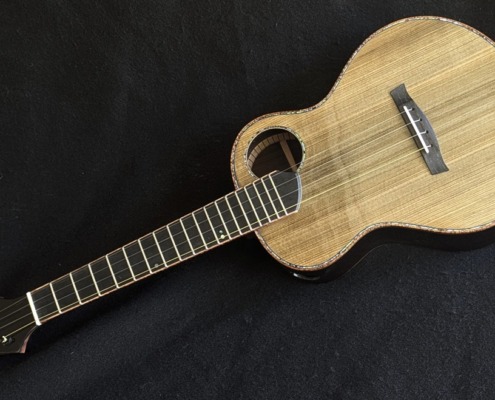 Dark Forest And India Rosewood Custom Ukulele