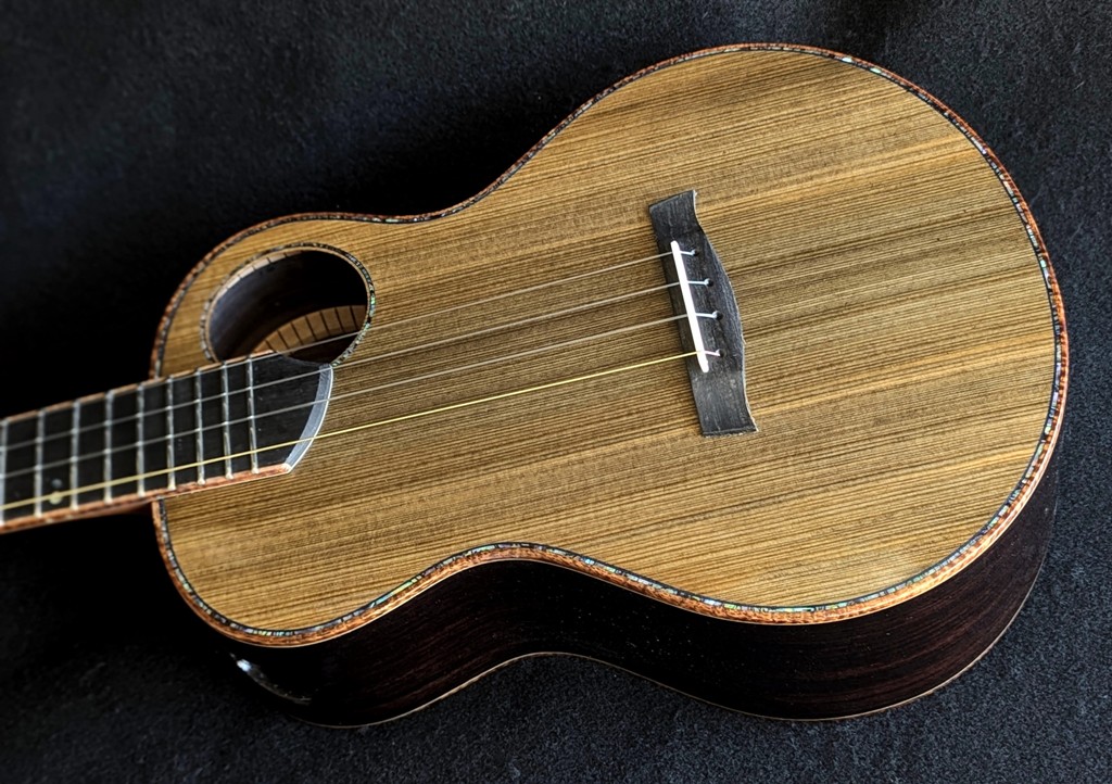 Dark Forest And India Rosewood Custom Ukulele